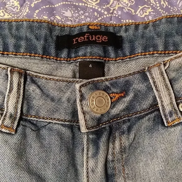 Refuge Distressed Ankle Jeans Sz 4 - Picture 4 of 7